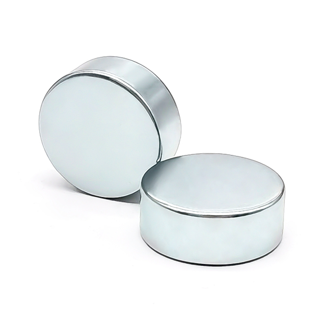 Imán redondo de neodimio N35H con recubrimiento de zinc D25x10mm en altavoces