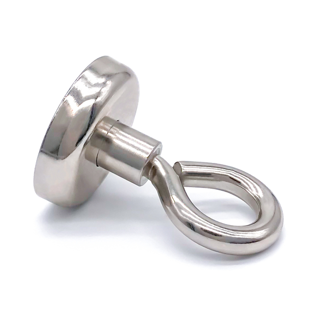 Base redonda N35 NdFeB Pot Magnet con cáncamo