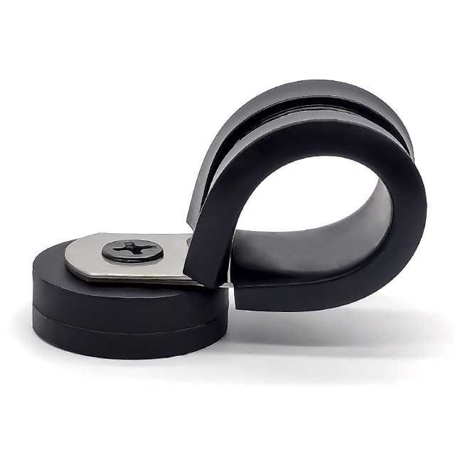 Acero inoxidable con tira de goma Abrazadera Imán en recipiente de NdFeB recubierto de goma