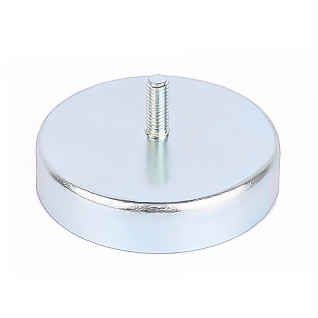 Imán de ferrita redondo con espárrago