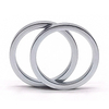 D23.8*D19.8*2.5mm Zinc Color Fuerte Fuerza Anillo Forma NdFeB Imán en Empaquetado Costimestic