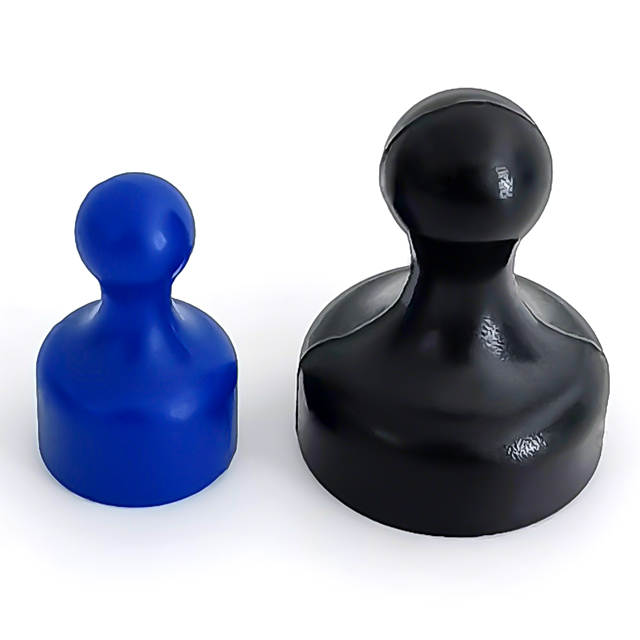 Imán de pin de empuje de neodimio de enseñanza de oficina de plástico ABS acrílico de color