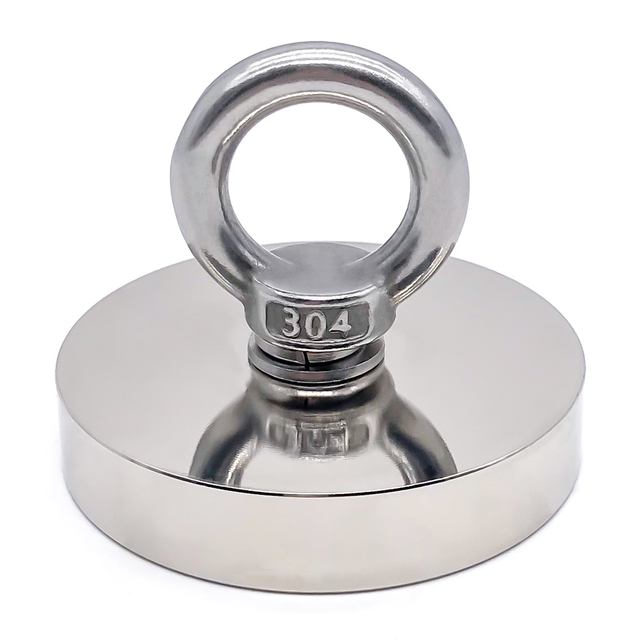 Imán de pesca de neodimio con cáncamo de salvamento magnético potente de un lado