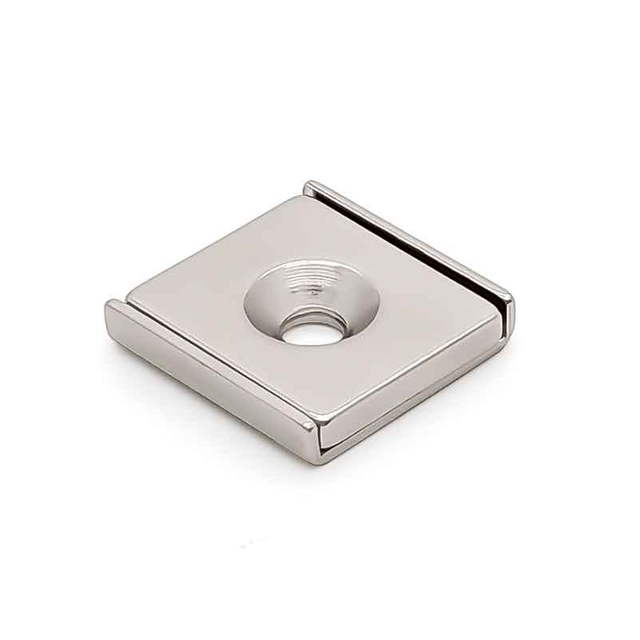 Revestimiento de Ni cuadrado Industrial permanente 5kg 10kg bloque de superfuerza Rectangular agujero avellanado único imán de canal de neodimio